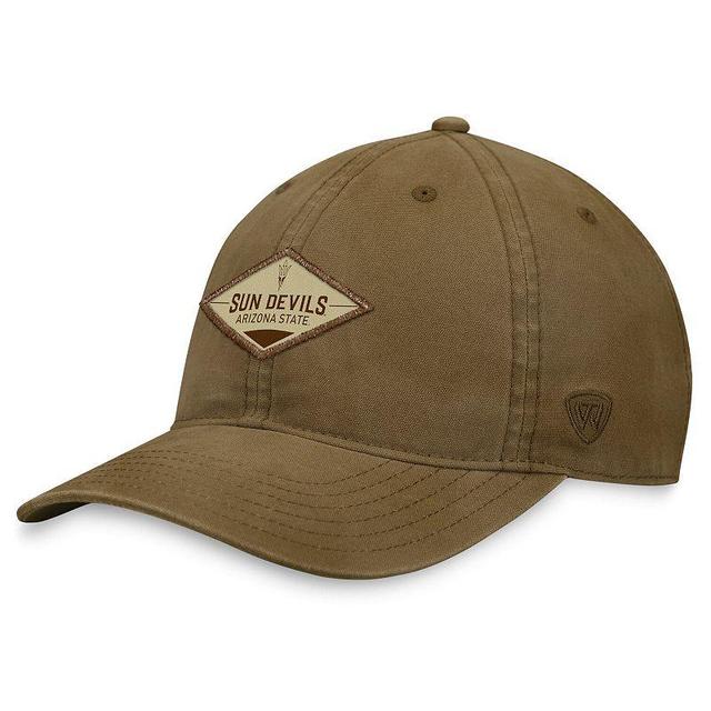 Mens Top of the World Khaki Arizona State Sun Devils Adventure Adjustable Hat Product Image