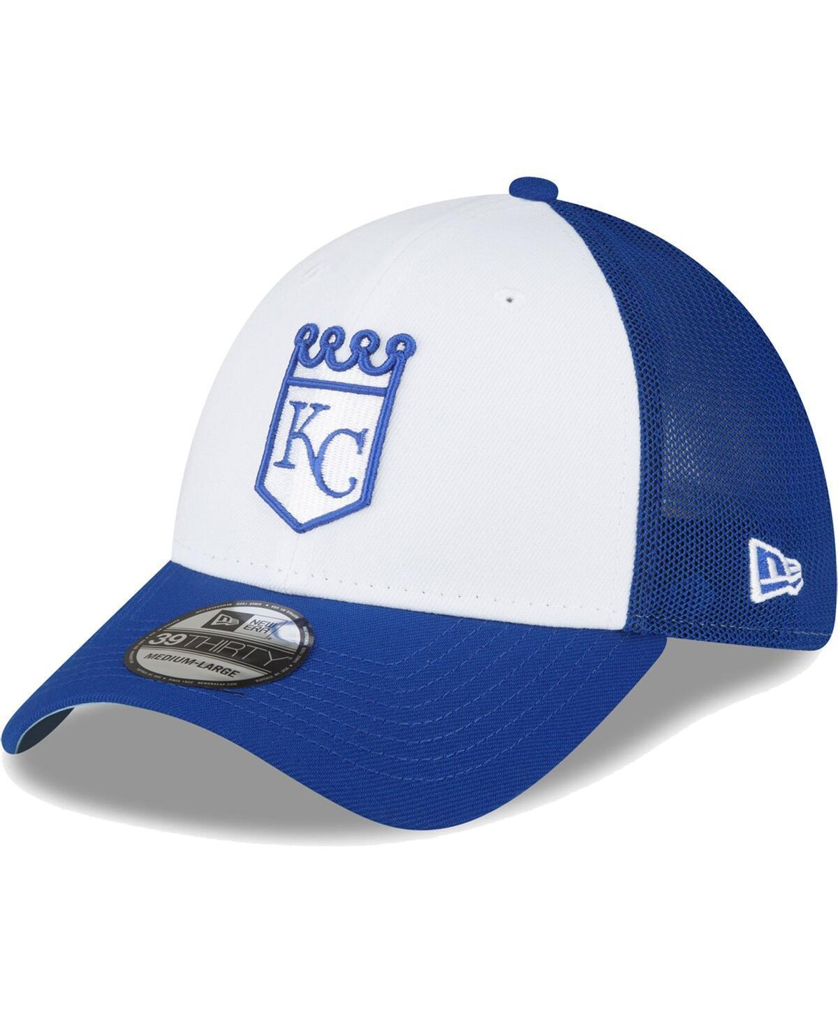 Mens New Era Royal and White Kansas City Royals 2023 On-Field Batting Practice 39THIRTY Flex Hat - Royal Product Image