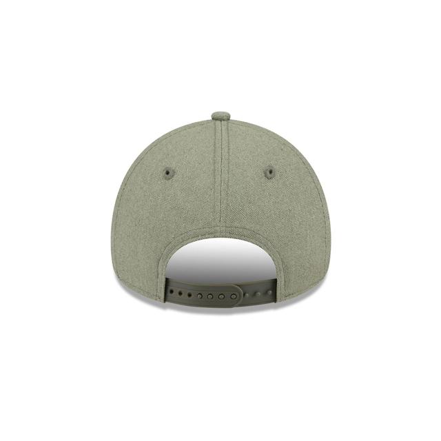 Philadelphia Eagles Logo Essentials Olive 9FORTY A-Frame Snapback Hat Male Product Image