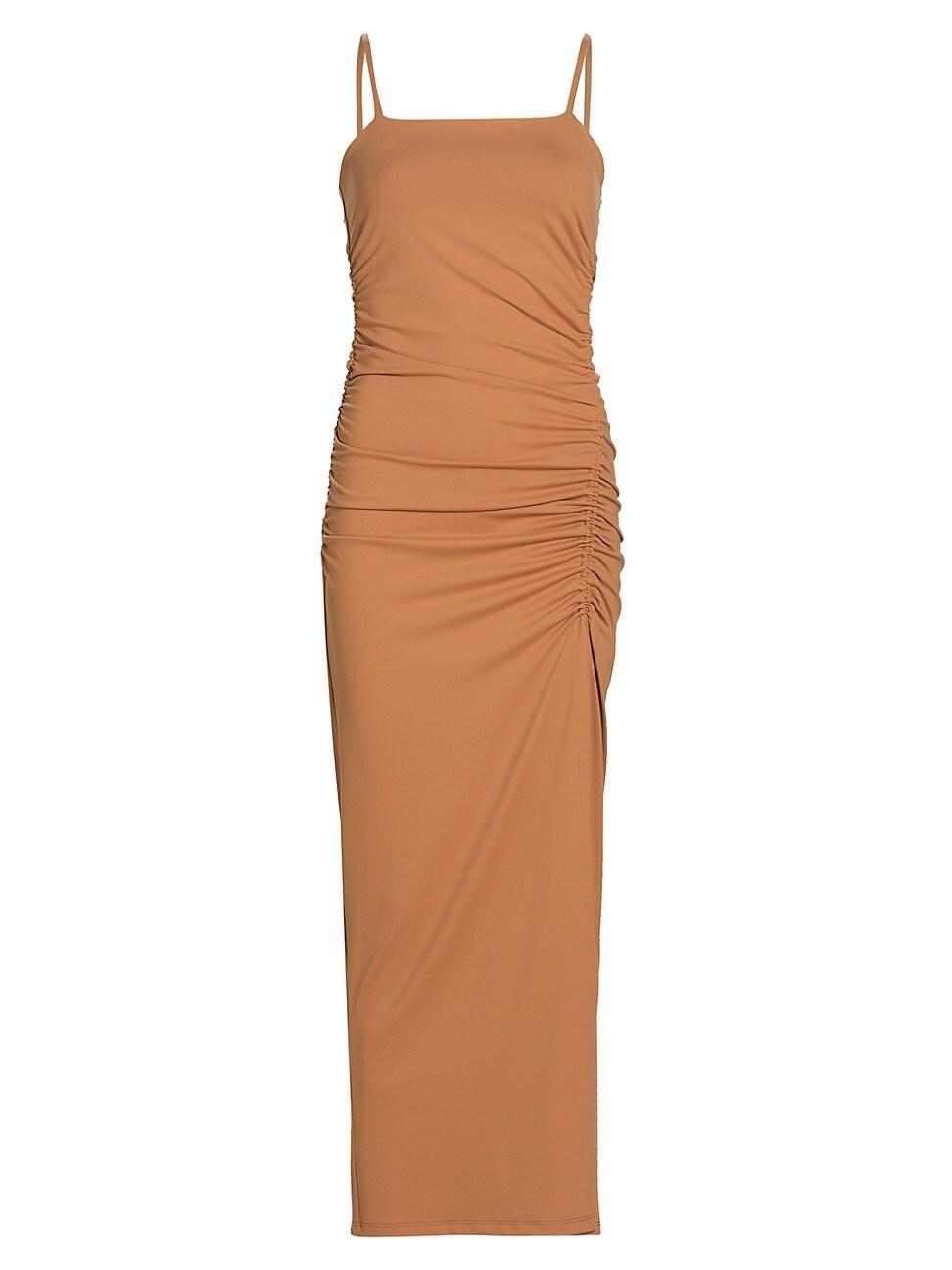 Womens Ruched Slip Dress Product Image