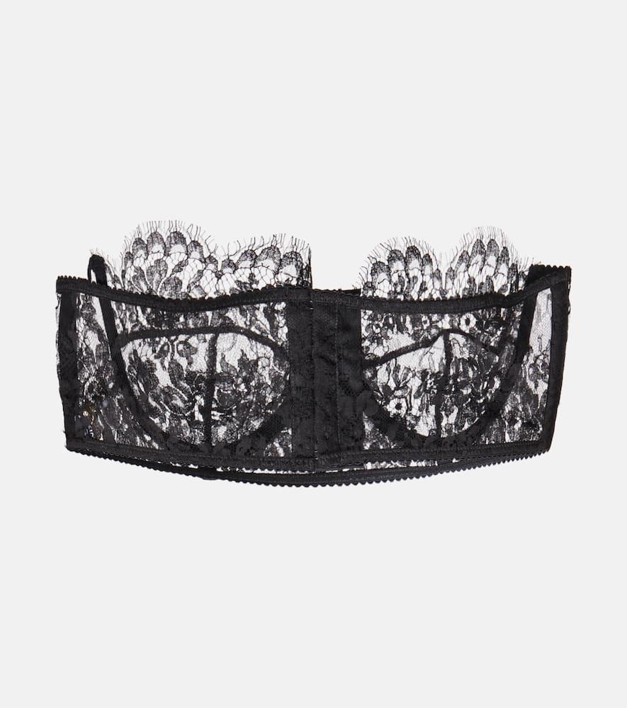 DOLCE & GABBANA Lace Bra In Black Product Image