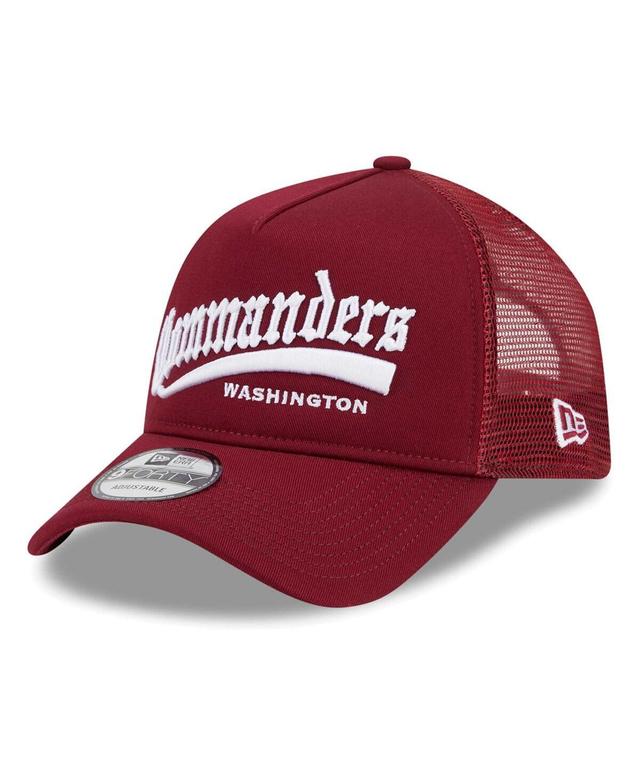 Mens New Era Burgundy Washington Commanders Caliber Trucker 9FORTY Adjustable Hat Product Image