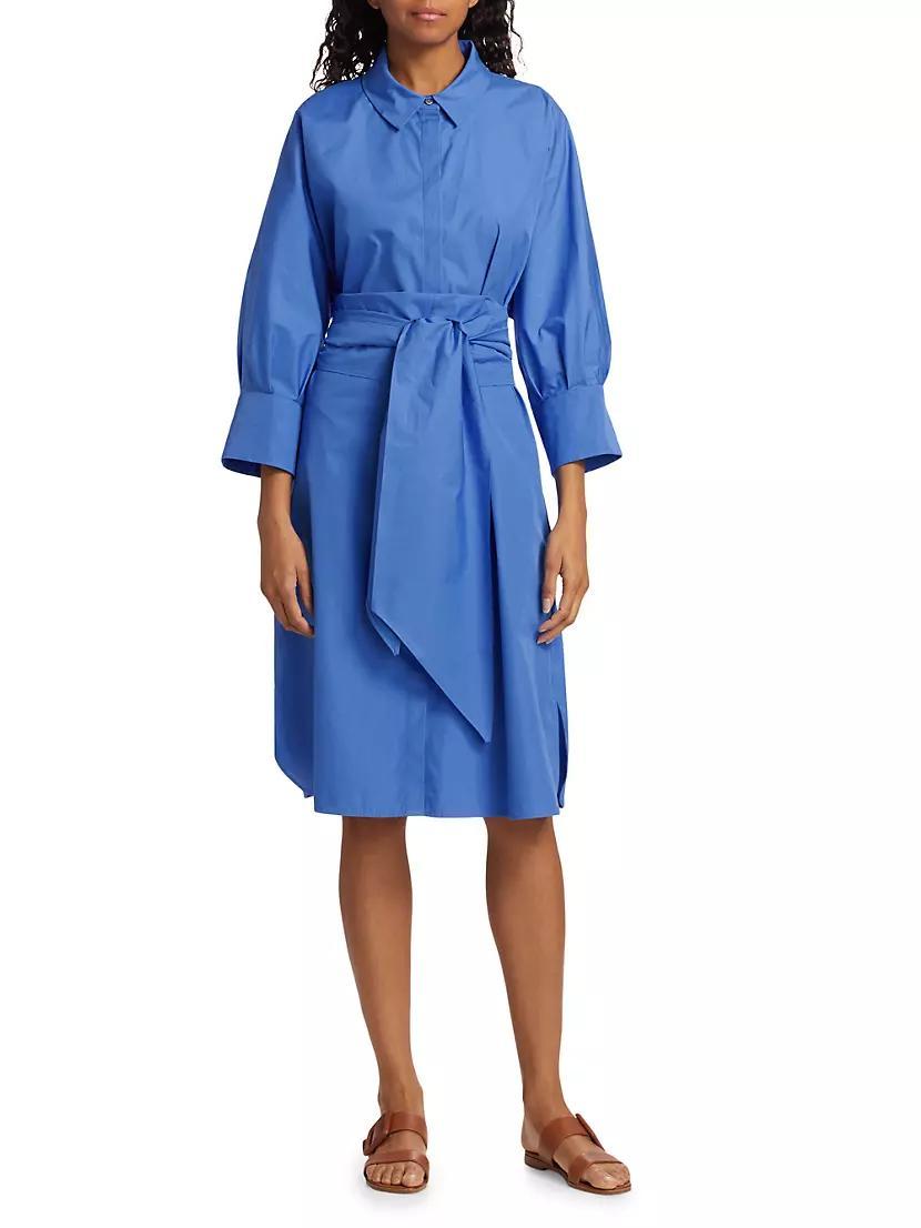 Tabata Belted Cotton Shift Dress Product Image