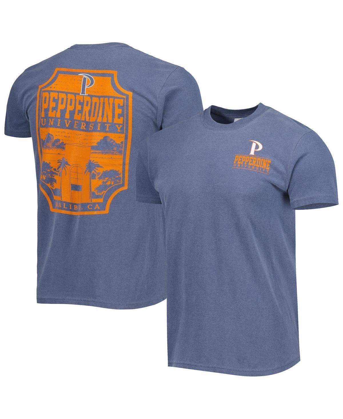 Mens Navy Pepperdine Waves Logo Campus Icon T-shirt Product Image