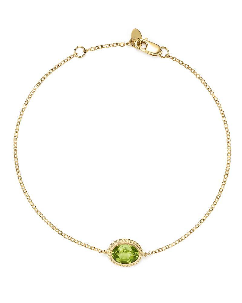 Saks Fifth Avenue Made in Italy Saks Fifth Avenue Women's 14K Yellow Gold & Citrine Chain Bracelet  - female - Size: one-size Product Image