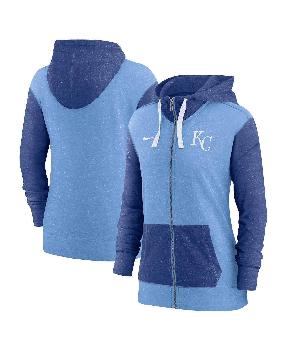 Womens Nike Light Blue Kansas City Royals Full-Zip Hoodie Product Image