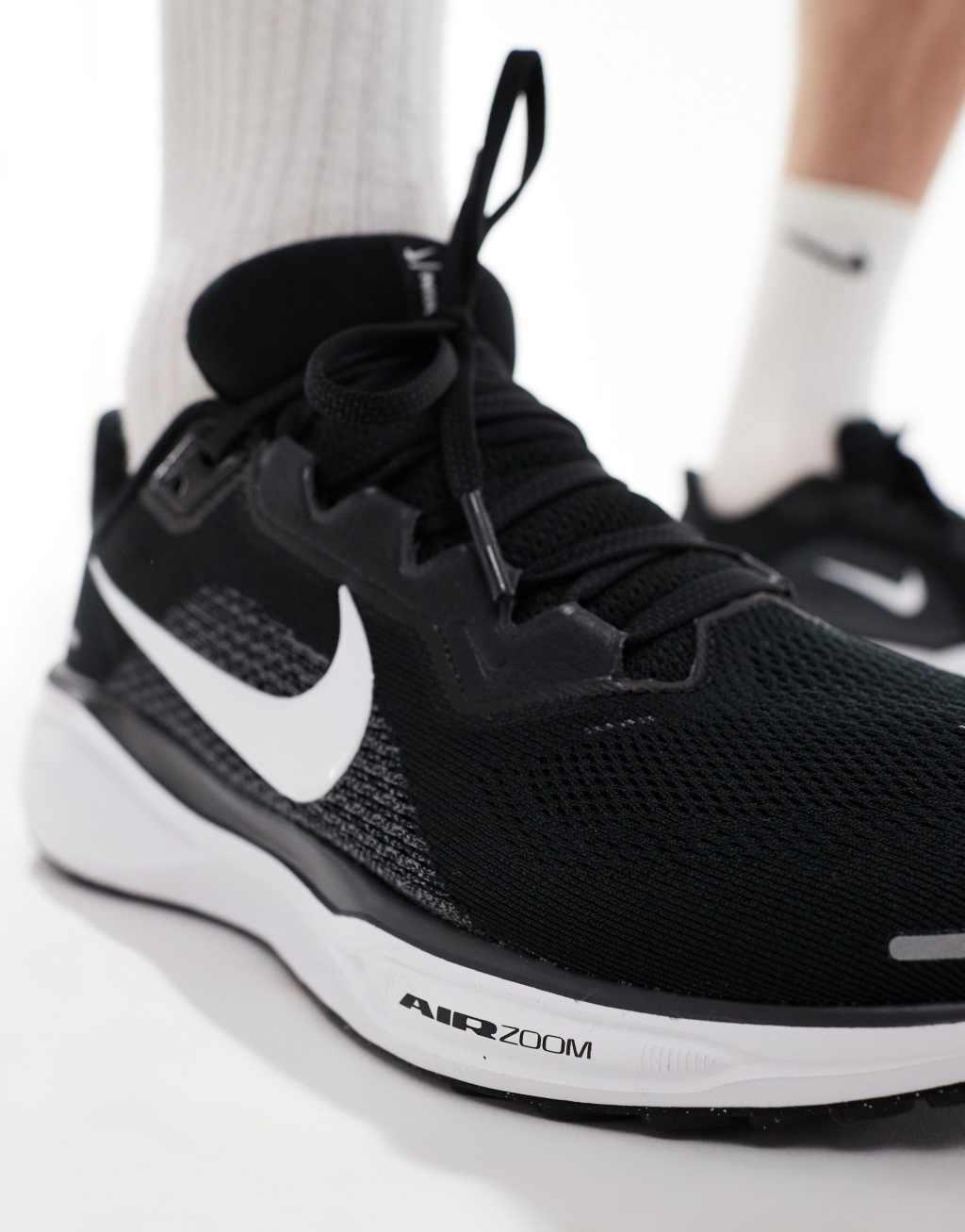 Nike Running Air Zoom Pegasus 41 sneakers in black and white Product Image