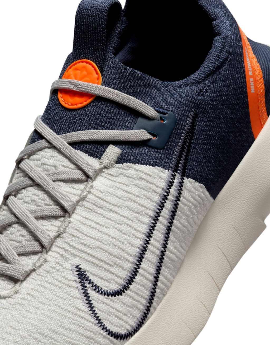 Nike Running Free Run NN sneakers in gray and orange  Product Image