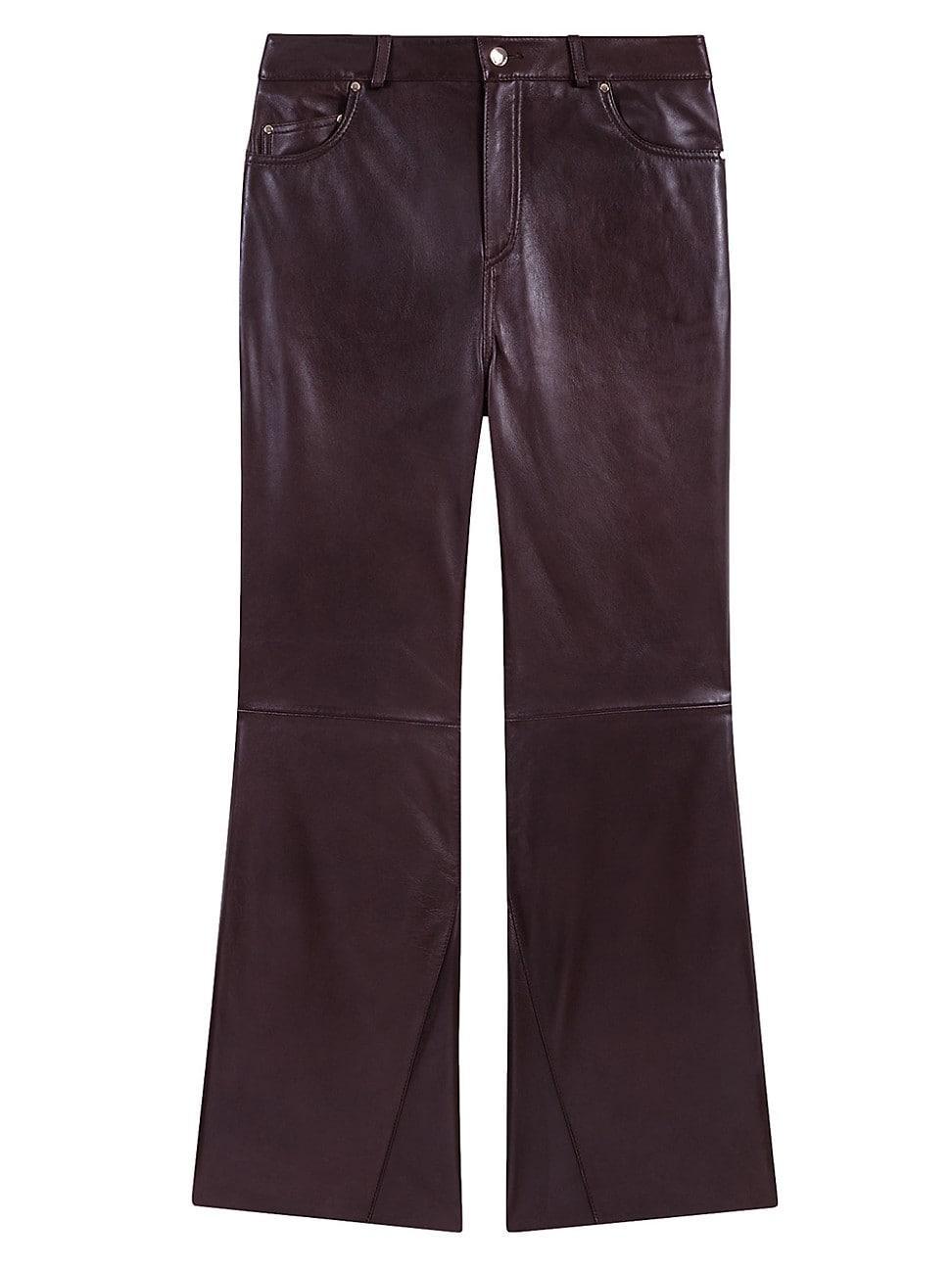 Womens Leather Trousers Product Image