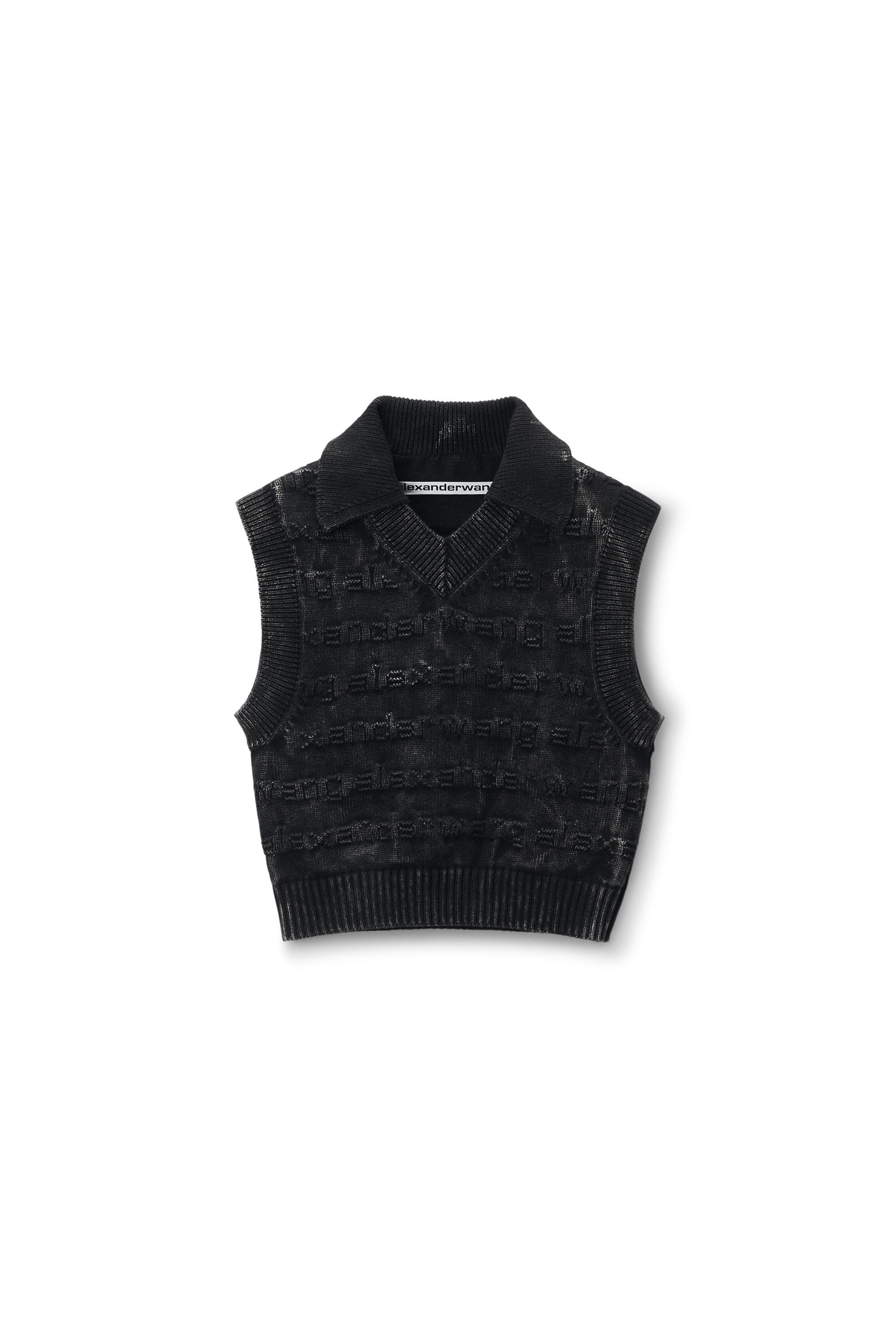 3d Logo Knit Vest In Cotton Product Image