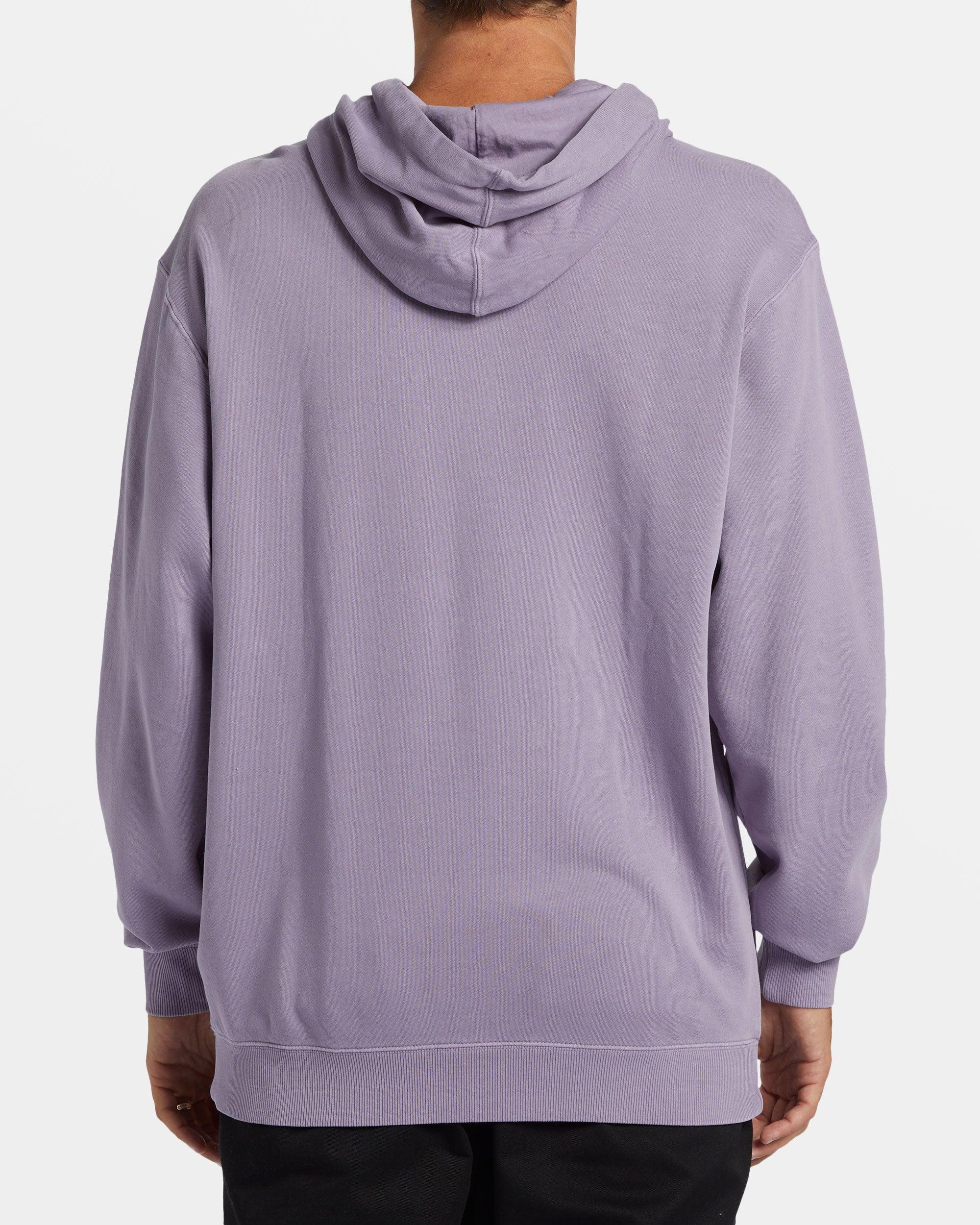 Wave Washed Hoodie - Purple Ash Male Product Image