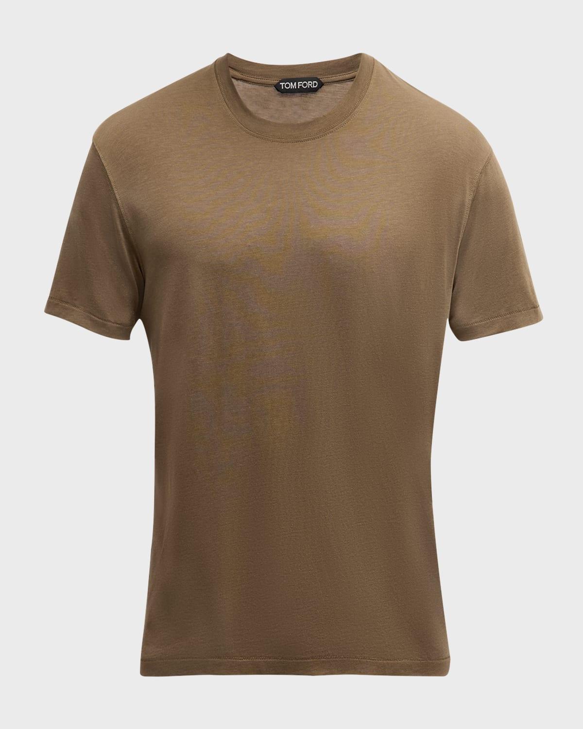 Mens Lyocell-Cotton Crewneck T-Shirt Product Image