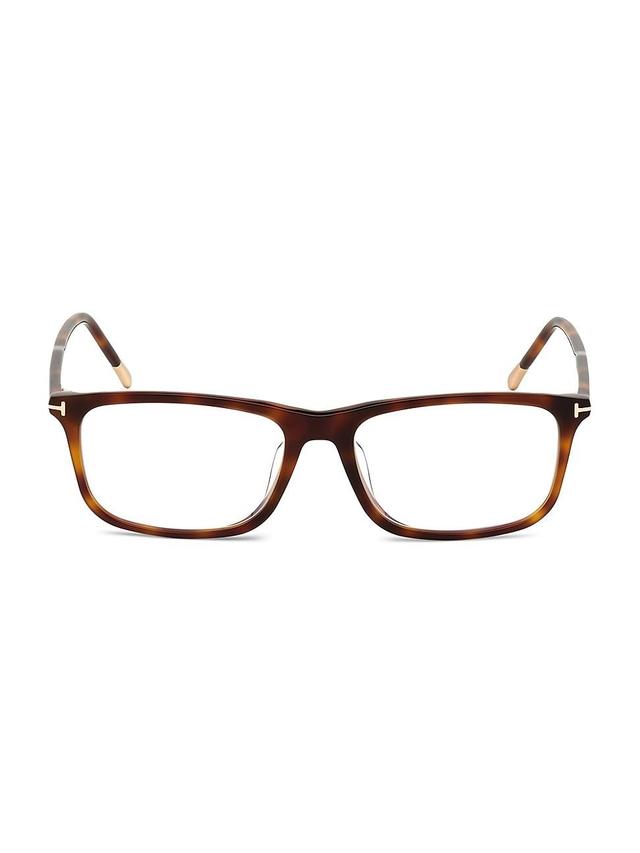 Mens 57MM Plastic Square Optical Glasses Product Image