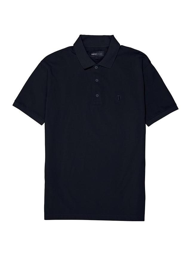 Mens Pique Knit Polo Shirt Product Image