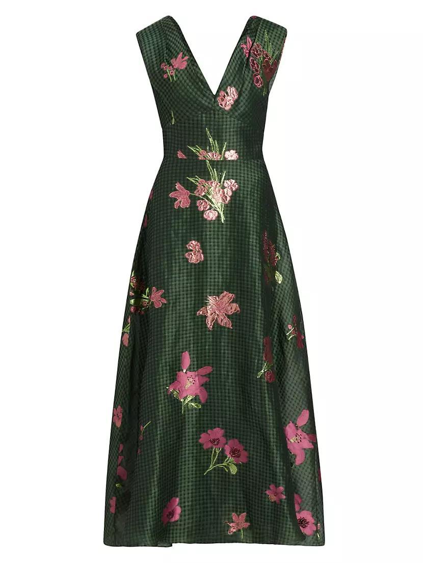 Floral Fil Coupé Maxi Dress Product Image