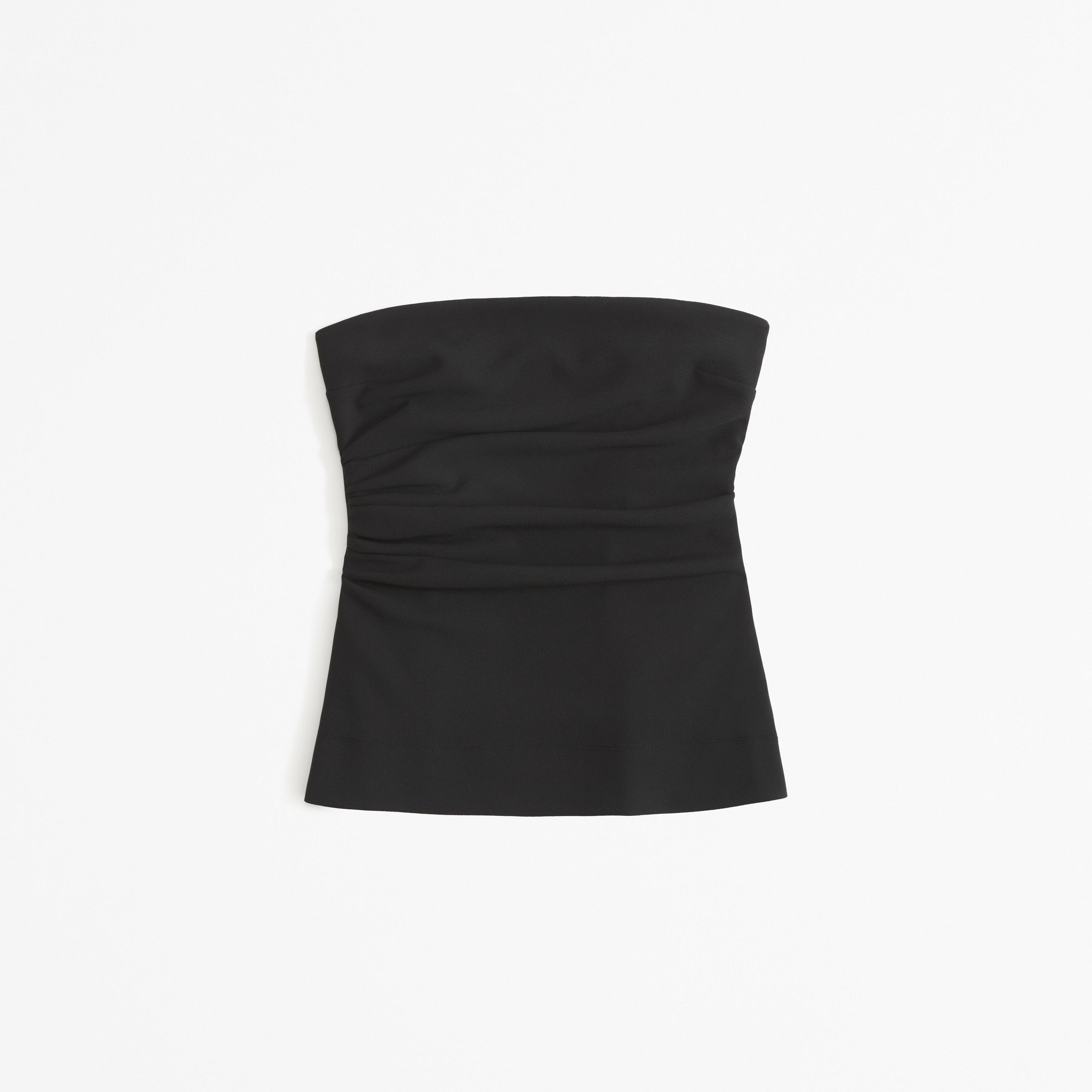 Long-Length Satin Tube Top Product Image