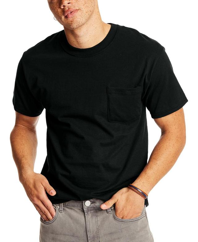 Hanes Beefy-T Unisex Pocket T-Shirt, Value 2-Pack Deep Royal 3XL Product Image