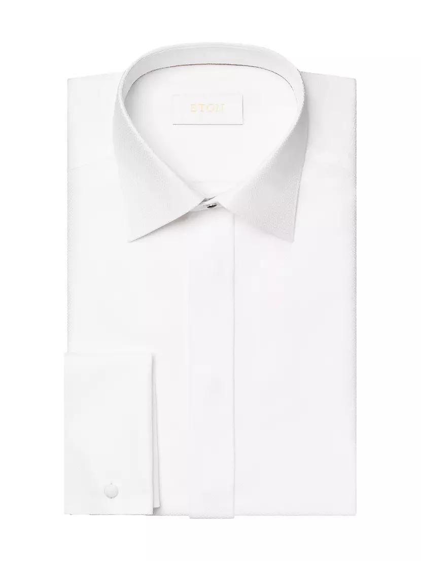 Cotton Button-Front Evening Shirt Product Image