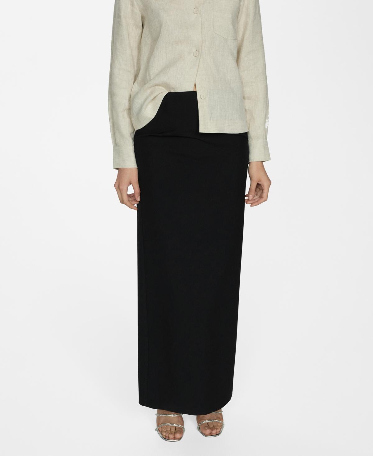 Mango Womens Regular Long Pencil Skirt Product Image