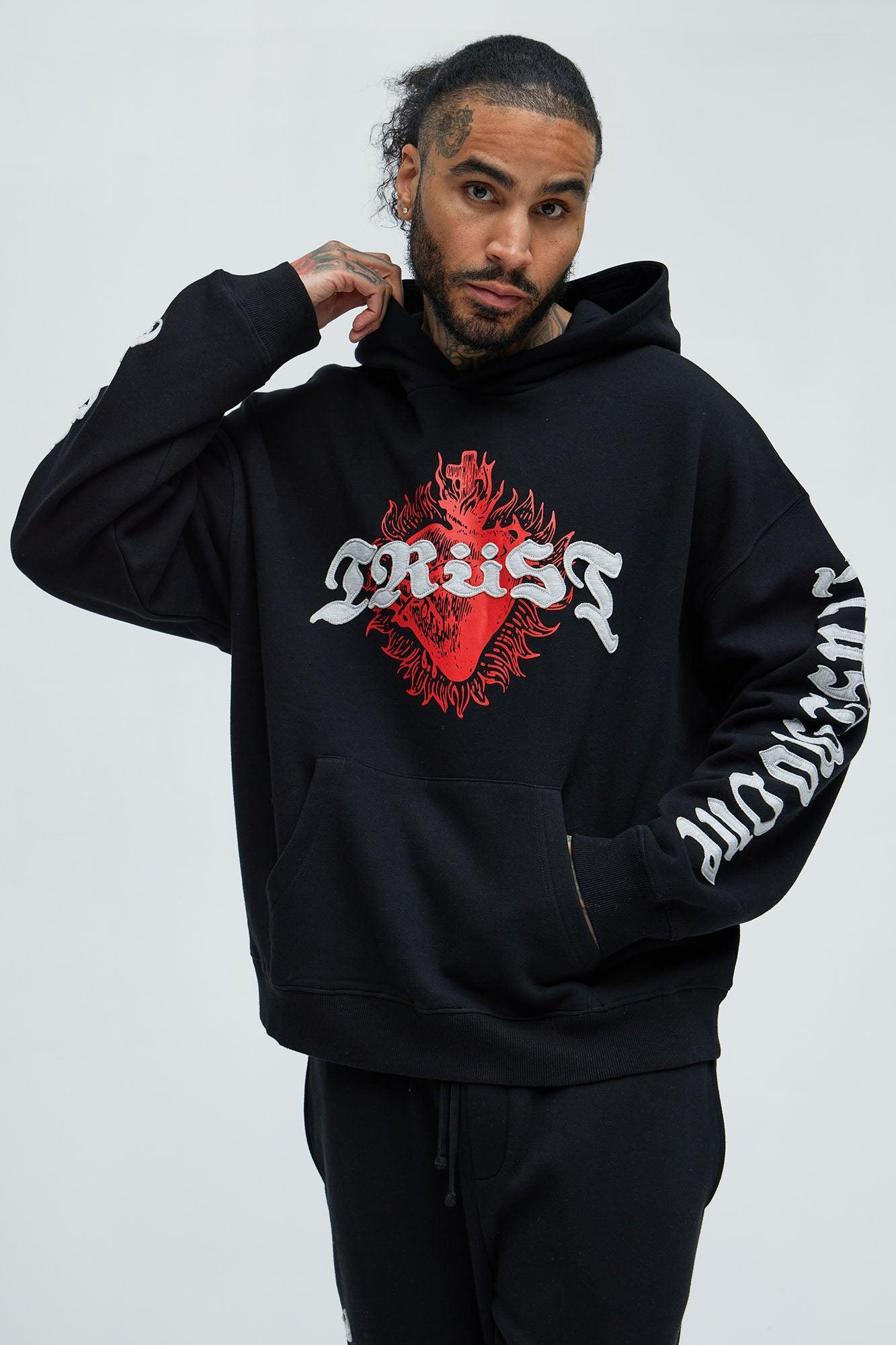 Tyson Trust Issues Oversized Hoodie - Black Product Image