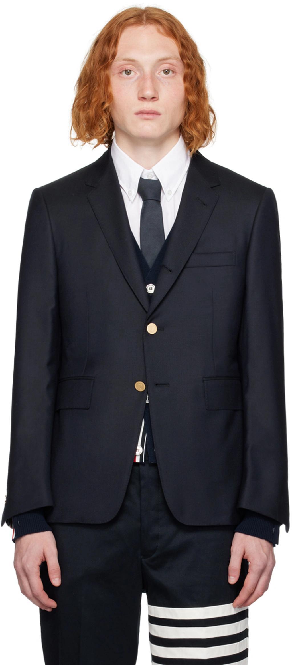 Navy Classic Blazer In 415 Navy Product Image