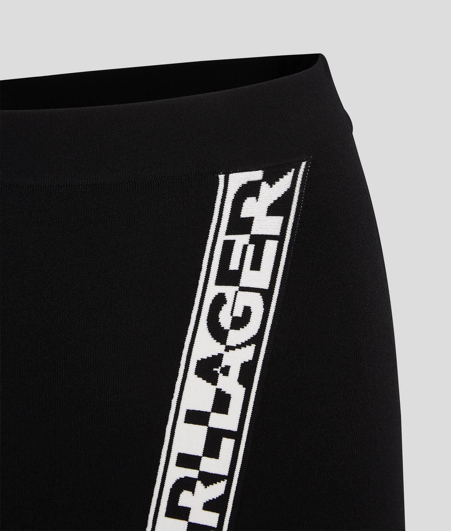 KARL LOGO KNITTED WRAP SKIRT Product Image