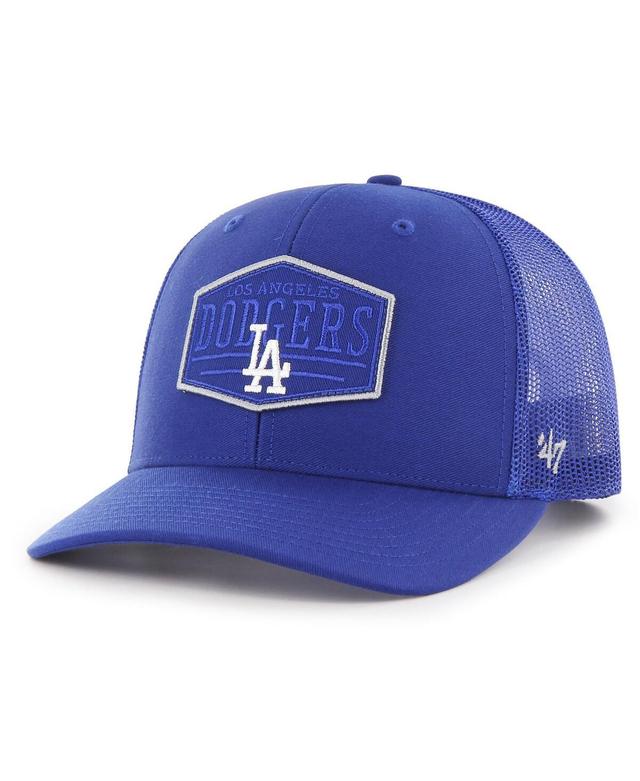 Mens 47 Brand Royal Los Angeles Dodgers Ridgeline Tonal Patch Trucker Adjustable Hat Product Image