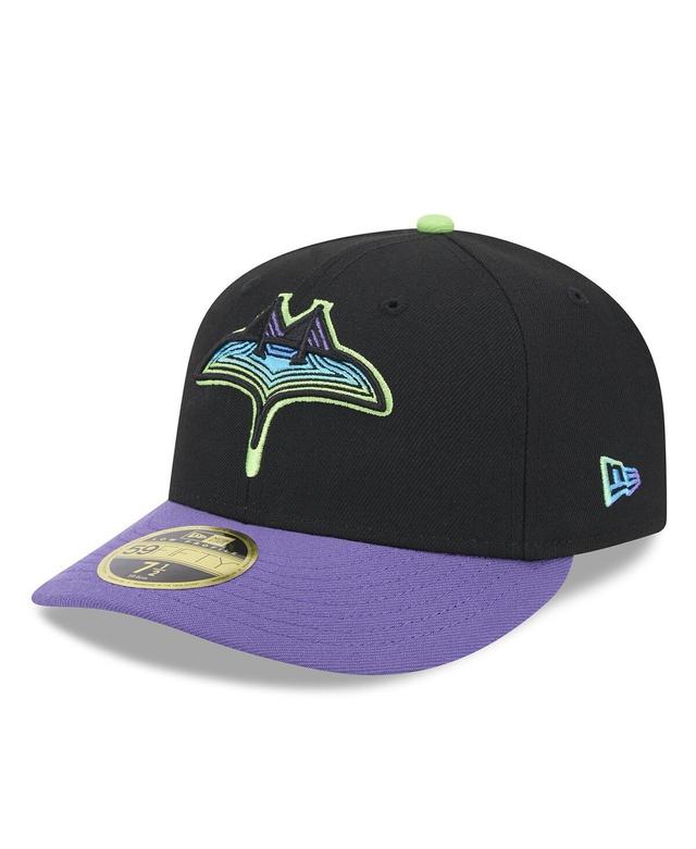 New Era Mens Black Tampa Bay Rays 2024 City Connect Low Profile 59FIFTY Fitted Hat Product Image