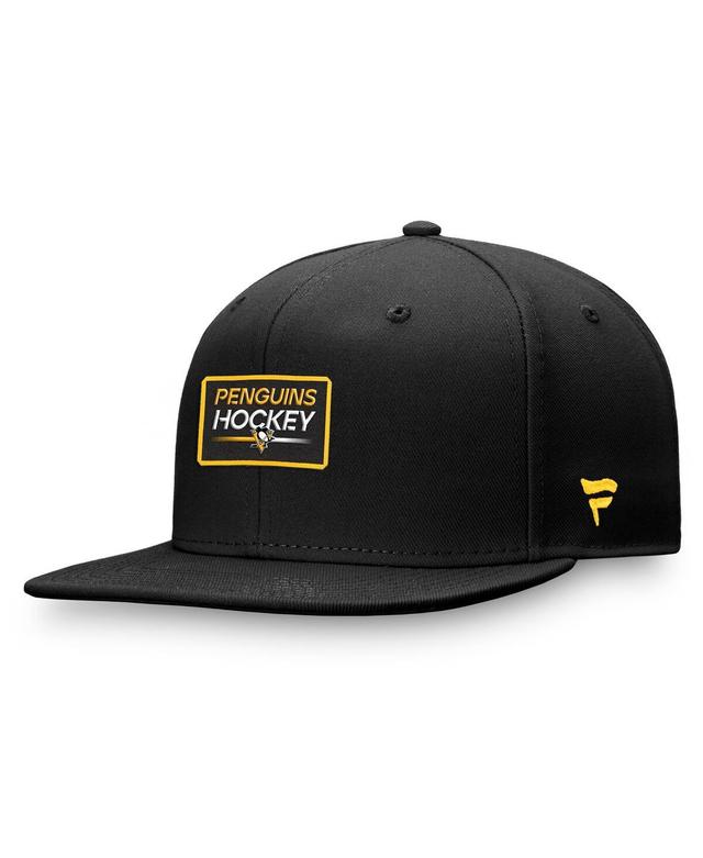 Mens Fanatics Black Pittsburgh Penguins Authentic Pro Prime Snapback Hat Product Image