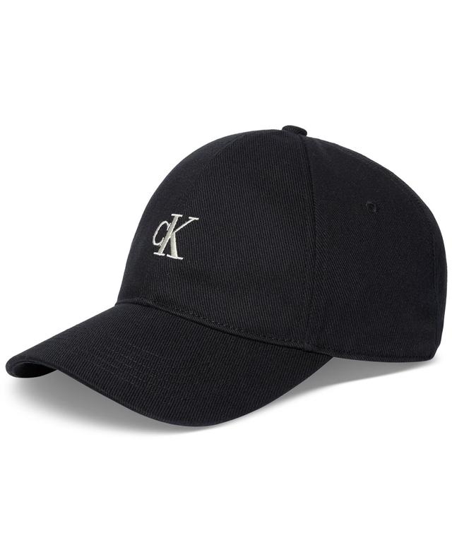 Calvin Klein Mens Embroidered Small Monogram Twill Baseball Cap Product Image