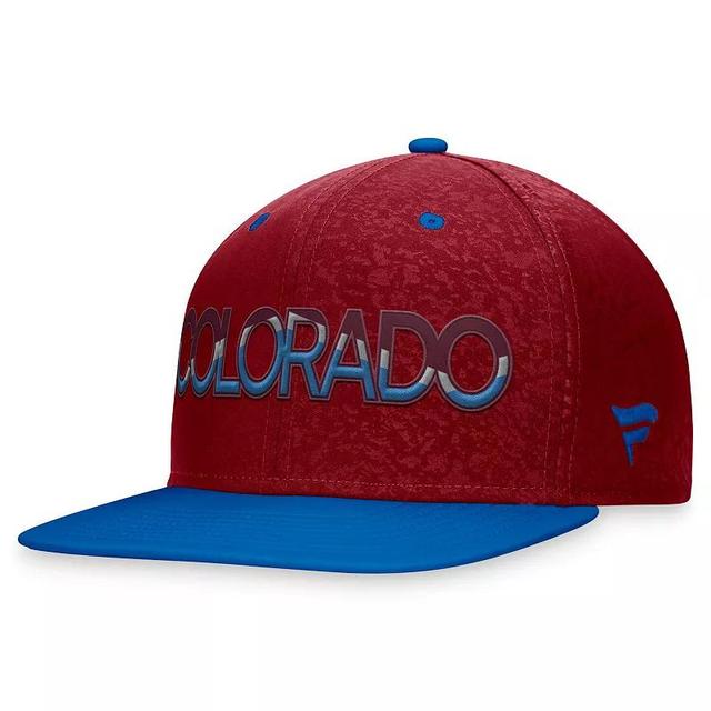 Mens Fanatics Branded /Burgundy Colorado Avalanche Authentic Pro Rink Two-Tone Snapback Hat Product Image