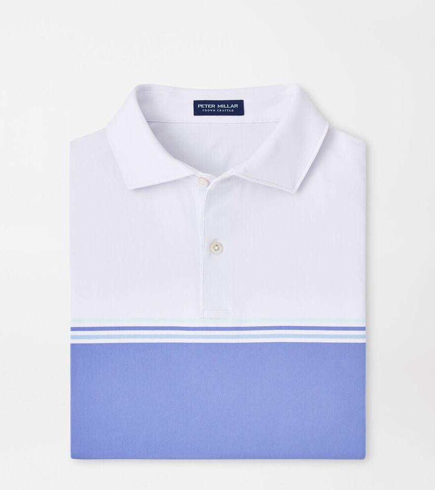 Peter Millar Mens Holland Performance Jersey Polo | Color: White | Size: M Product Image