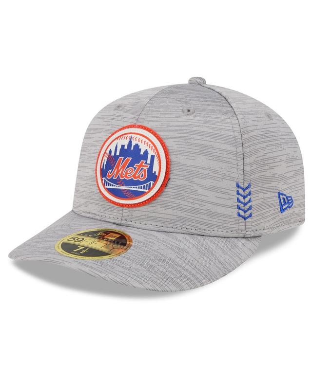 Mens New Era Gray New York Mets 2024 Clubhouse Low Profile 59FIFTY Fitted Hat Product Image