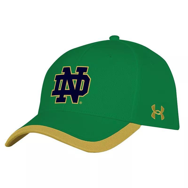 Mens Under Armour Notre Dame Fighting Irish Sideline Blitzing Accent Adjustable Hat Product Image