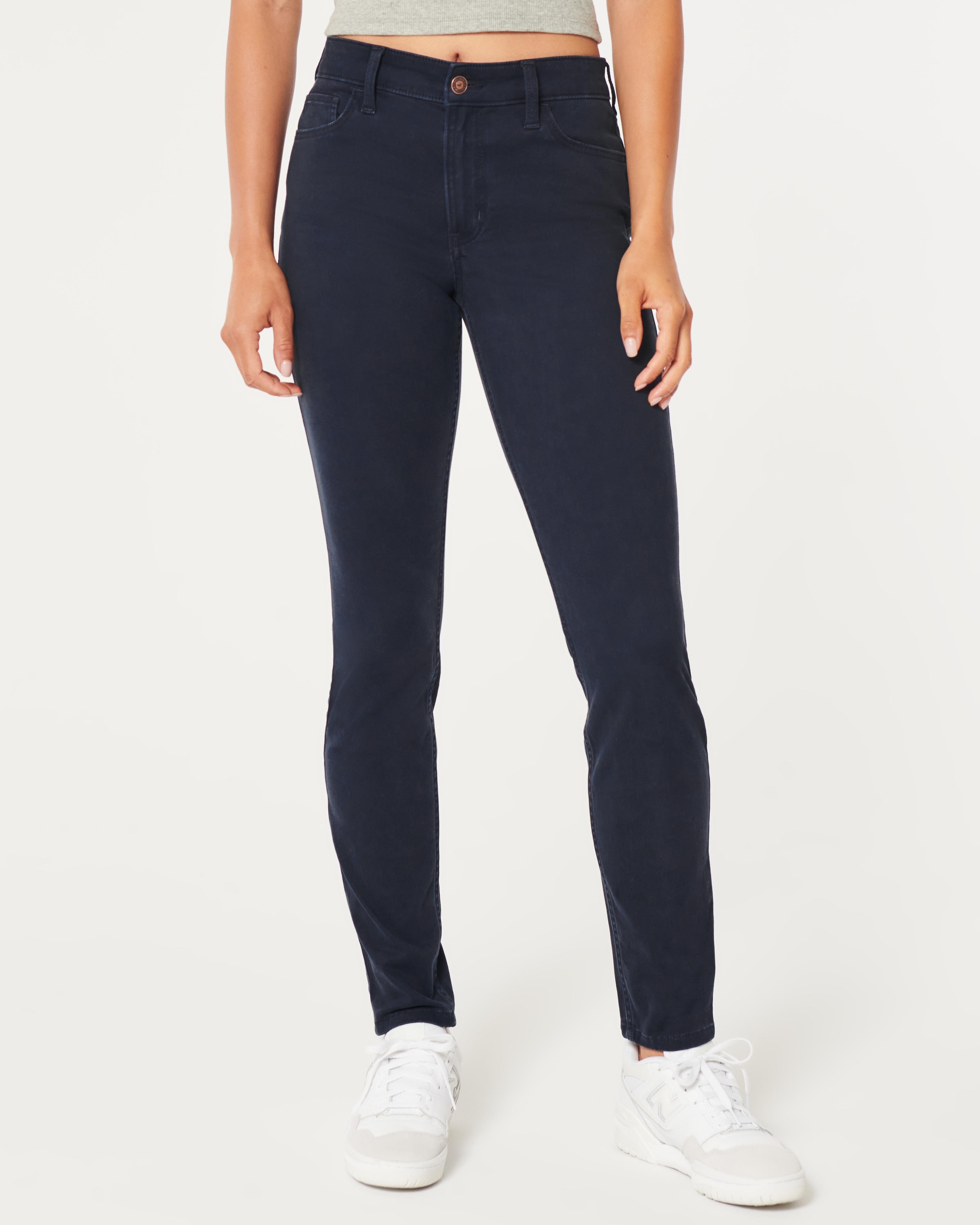 High-Rise Navy Super Skinny Jeans Product Image