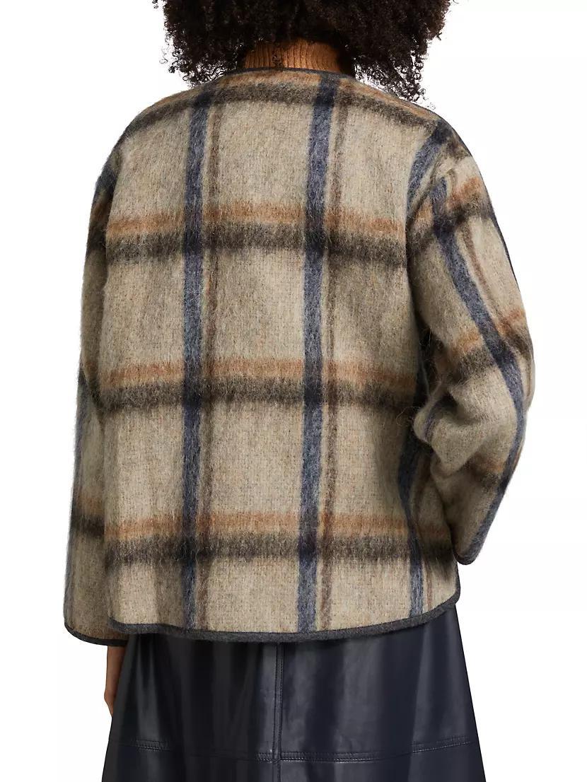 Janet Plaid Wool-Blend Jacket Product Image