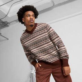 PUMA x THE BROOKLYN CIRCUS Men's Knitted V-Neck Sweater Product Image