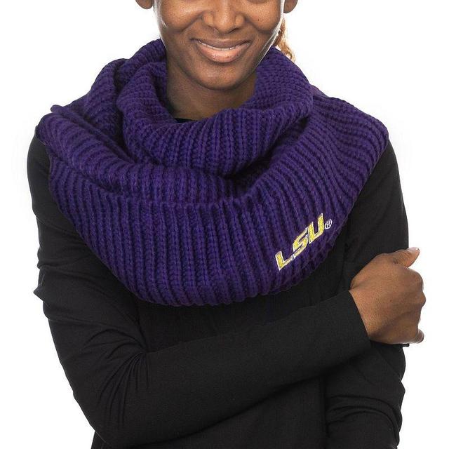 Womens ZooZatz Lsu Tigers Knit Cowl Infinity Scarf Product Image