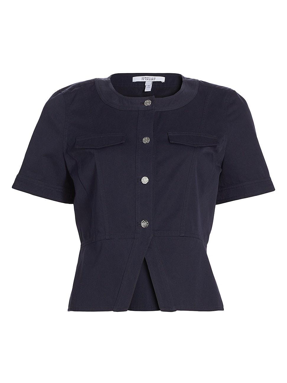 Womens Brenda Twill Short-Sleeve Top Product Image