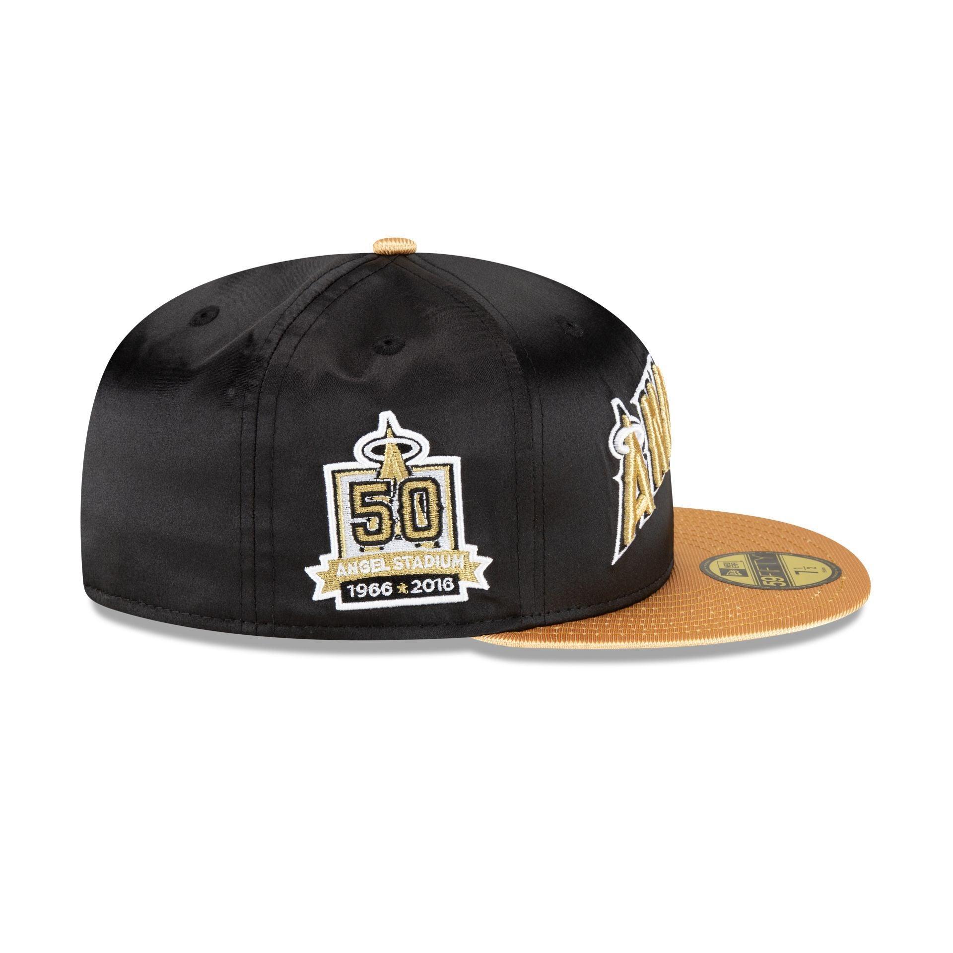 Los Angeles Angels Metallic Gold 59FIFTY Fitted Hat Male Product Image