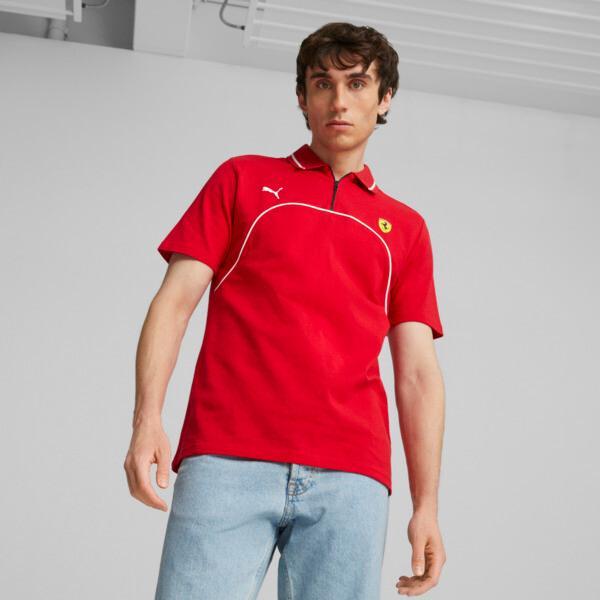 PUMA Scuderia Ferrari Men's Polo Shirt in Red Product Image