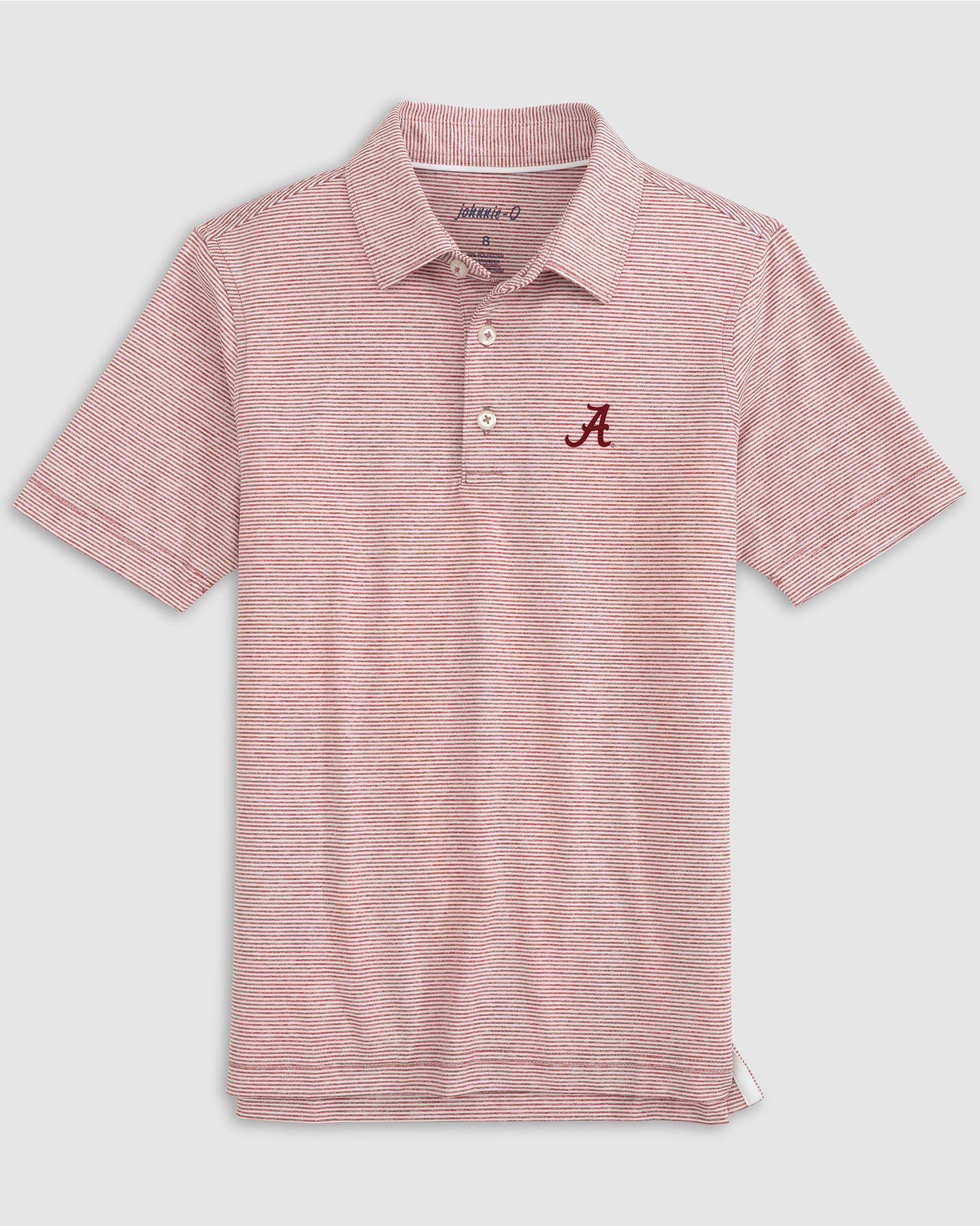 North Carolina Lyndonn Jr. Striped Jersey Performance Polo - Tar Heel Logo Product Image