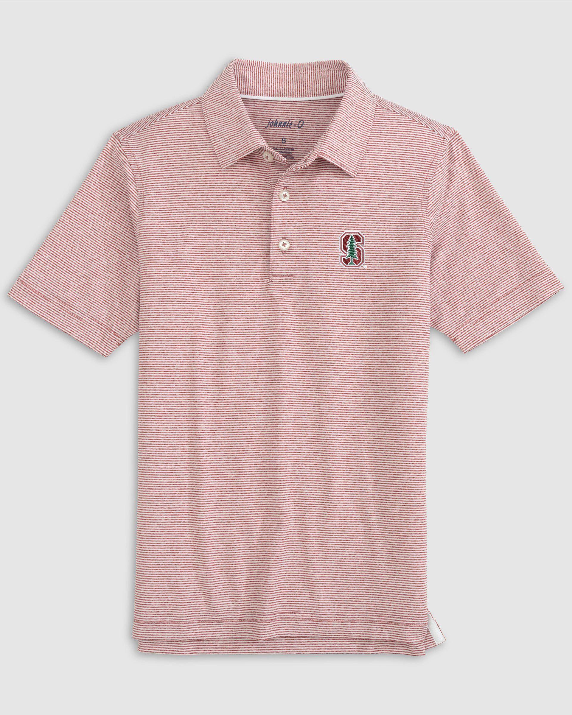 johnnie-O Oklahoma Lyndonn Jr. Striped Jersey Performance Polo Product Image