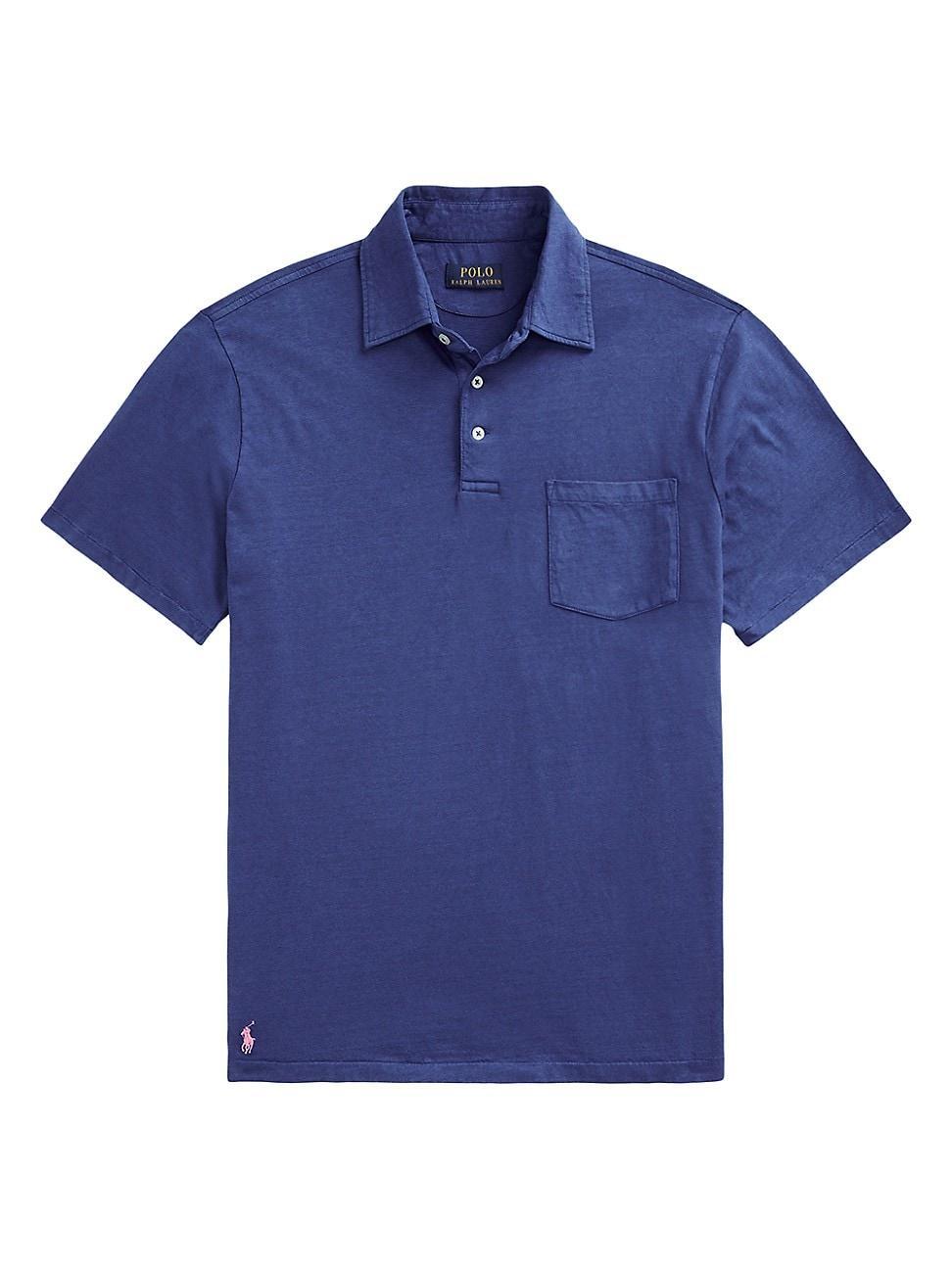 Mens Cotton-Blend Polo Shirt Product Image