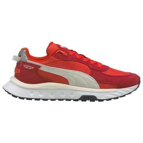 PUMA Mens Wild Rider - Shoes Red/White Product Image