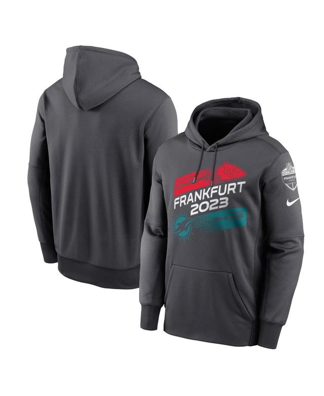 Mens Nike Anthracite Kansas City Chiefs Vs. Miami Dolphins 2023 Frankfurt Game Pullover Hoodie Product Image