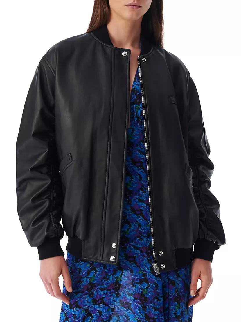 Kerem Oversized Leather Bomber Product Image