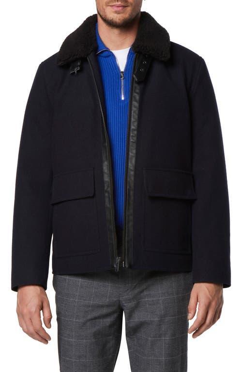 Andrew Marc Hudson Water Resistant Faux Shearling Trim Jacket Product Image