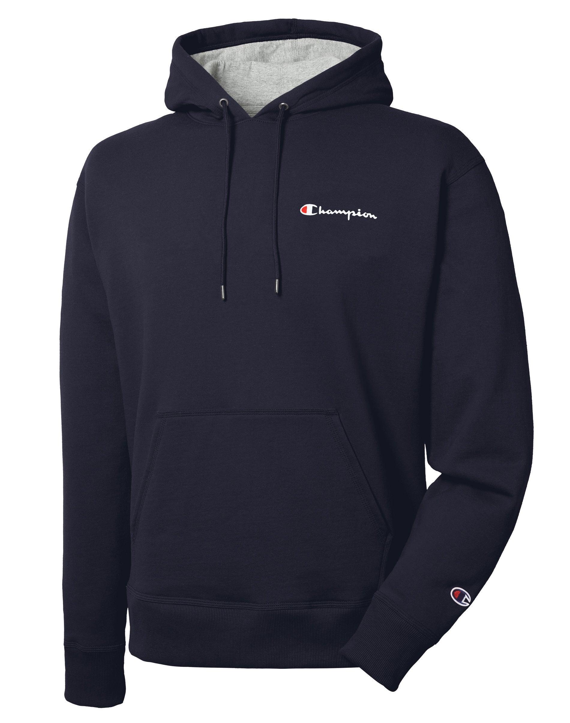 Champion Powerblend Graphic Small Logo Pullover Hoodie Men's Clothing Product Image