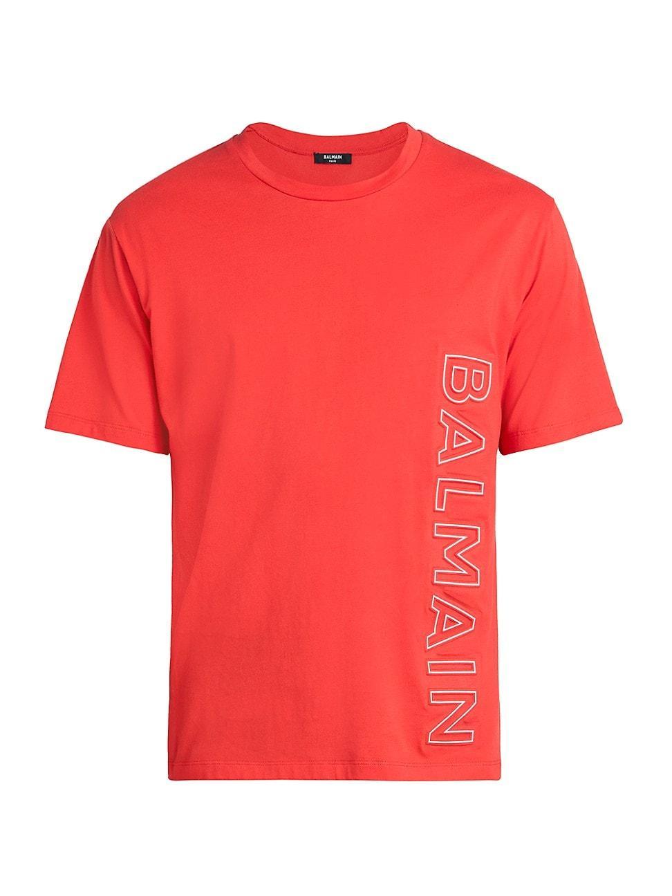 Balmain Reflective Logo Embossed T-Shirt Product Image